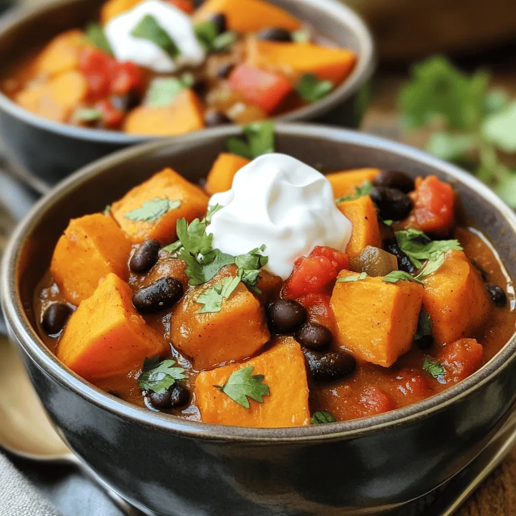 Sweet Potato Black Bean Chili Hearty and Flavorful Dish