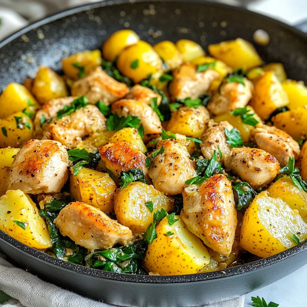 Garlic Butter Chicken Potato Skillet Flavorful Recipe