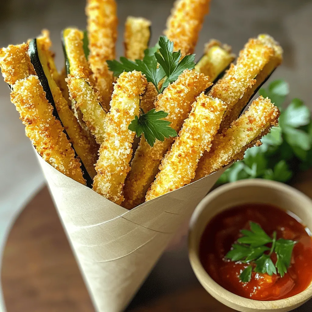 Air Fryer Parmesan Zucchini Fries Crispy Delight