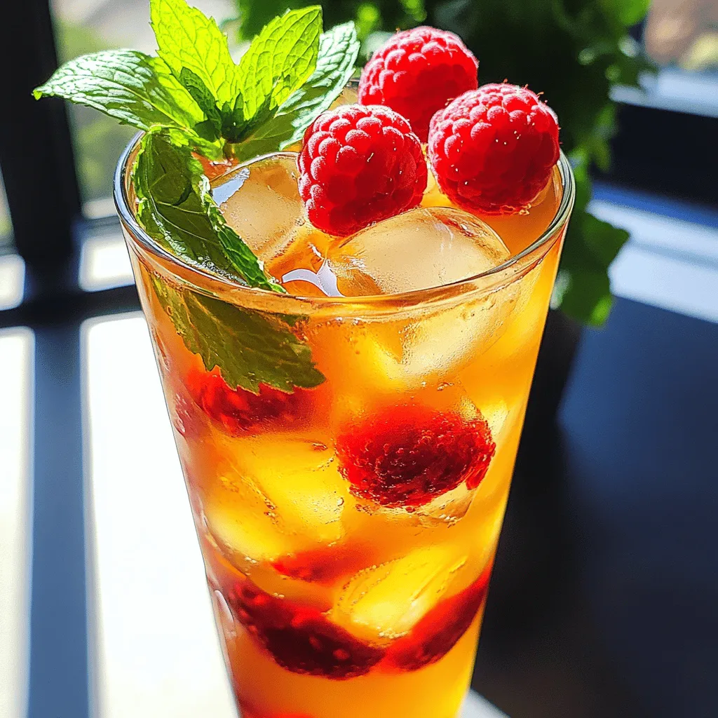 Delicious Earl Grey Raspberry Iced Tea Refreshing Drink