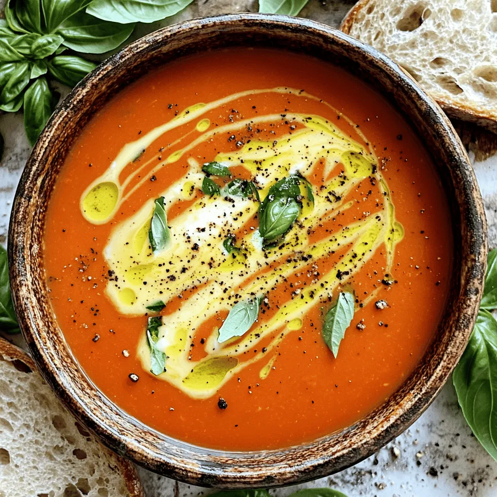 Instant Pot Creamy Tomato Basil Soup Delight