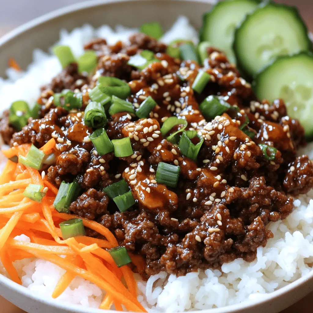 Korean Ground Beef Bowl Flavorful and Rewarding Meal