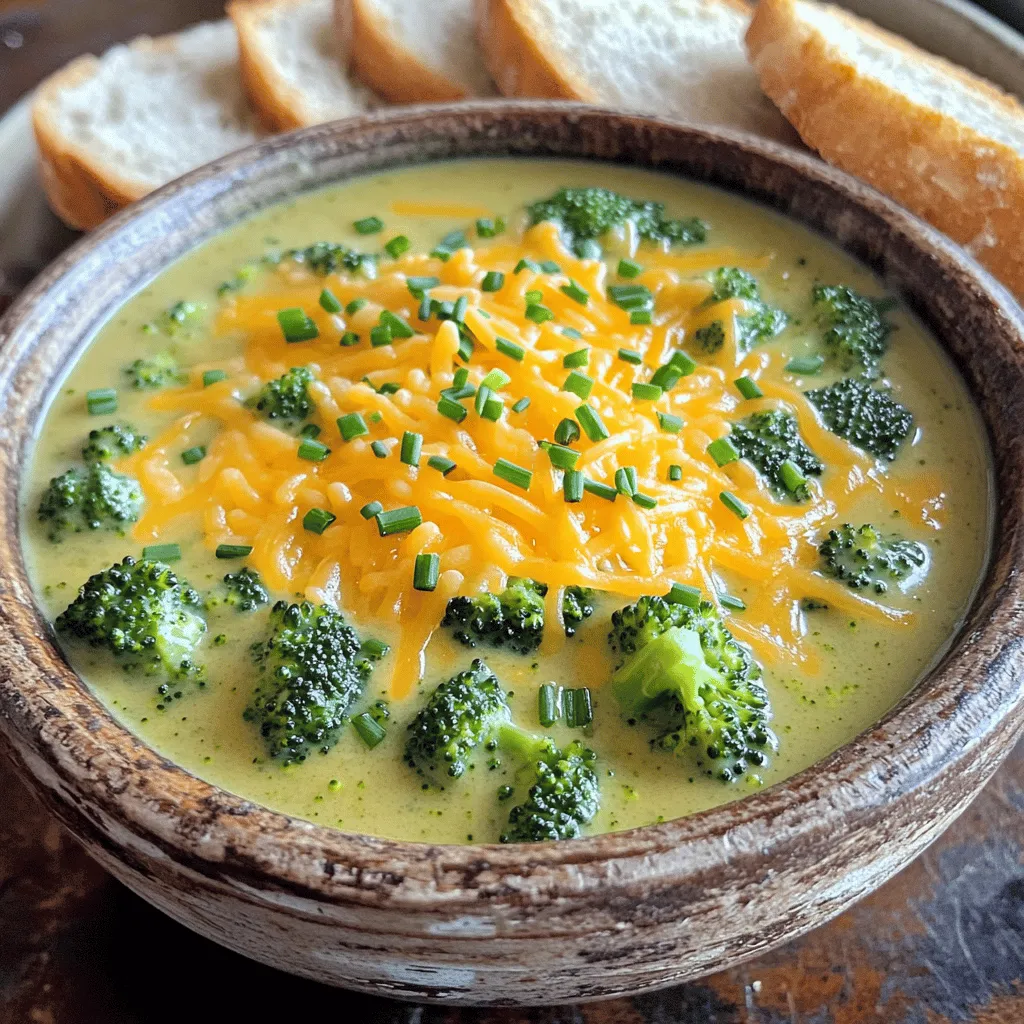 To make broccoli beer cheese soup, you need simple, fresh items. First, gather two tablespoons of unsalted butter. You will also need one medium onion, finely chopped. Next, have two cloves of minced garlic ready. For some color and sweetness, include one cup of diced carrots.