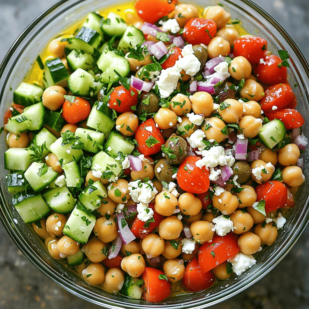 Mediterranean Chickpea Salad Fresh and Flavorful Dish