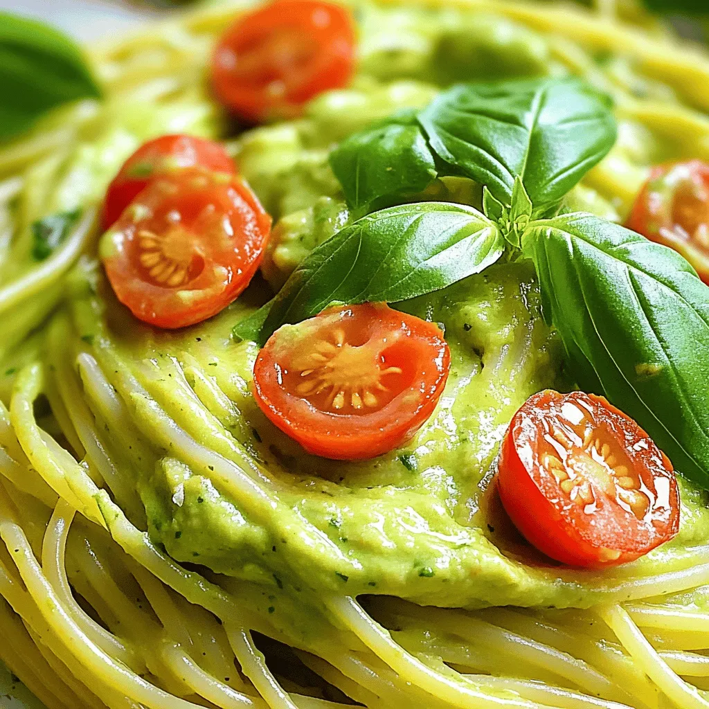 Creamy Avocado Pasta Simple and Flavorful Dish