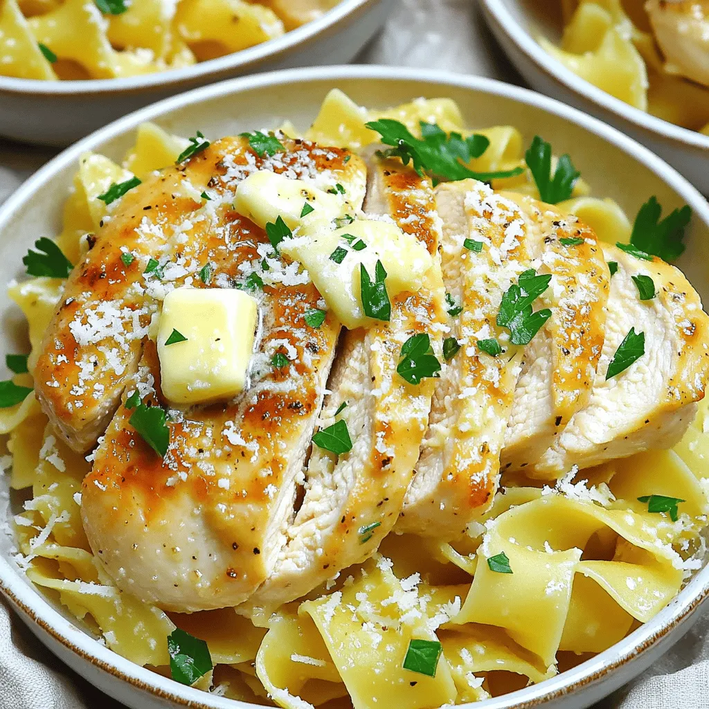 Savory Chicken with Buttered Noodles Quick Dinner Recipe