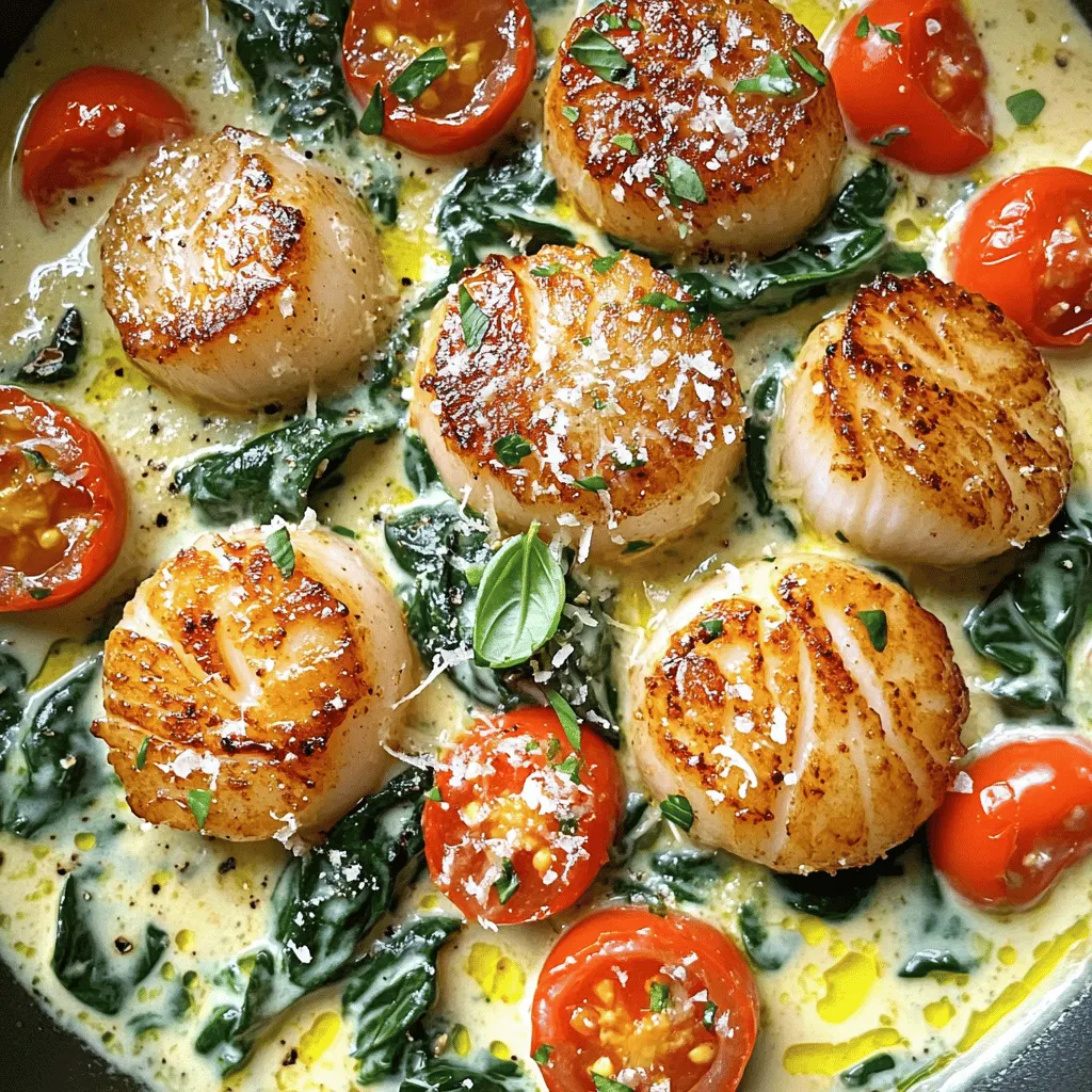 Creamy Tuscan Scallops Flavorful and Easy Dinner Recipe
