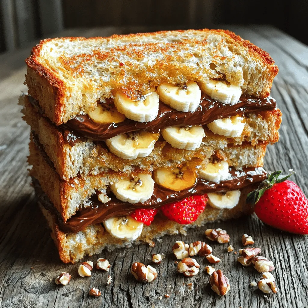 Delightful Banana Nutella With Strawberry Treat Ideas