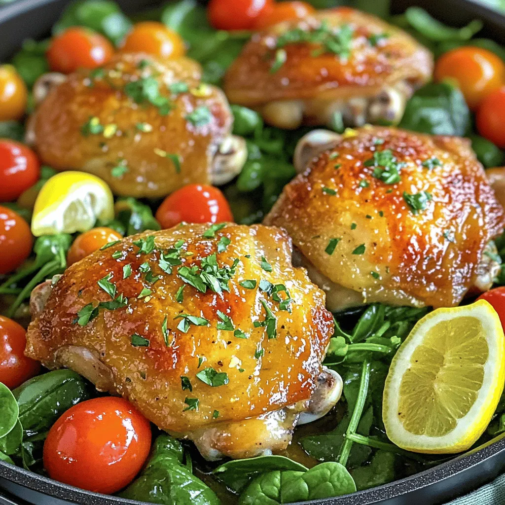 One-Pan Lemon Herb Chicken Thighs Flavorful Delight