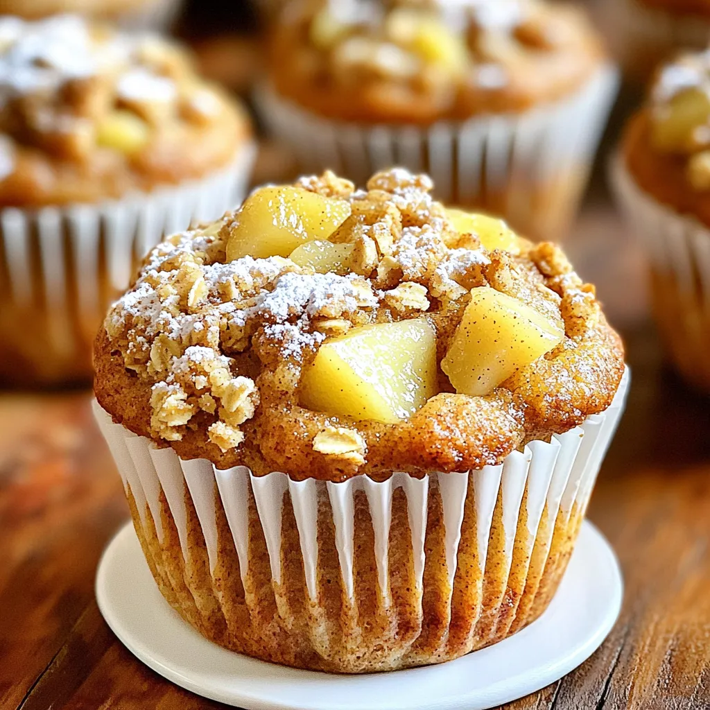 Bakery-Style Spiced Pear Crumble Muffins Delight