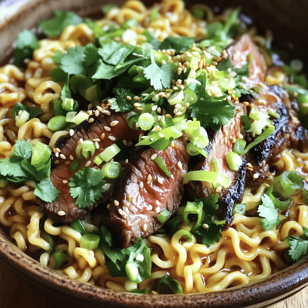 Garlic Butter Steak Lightning Noodles Quick and Easy Meal