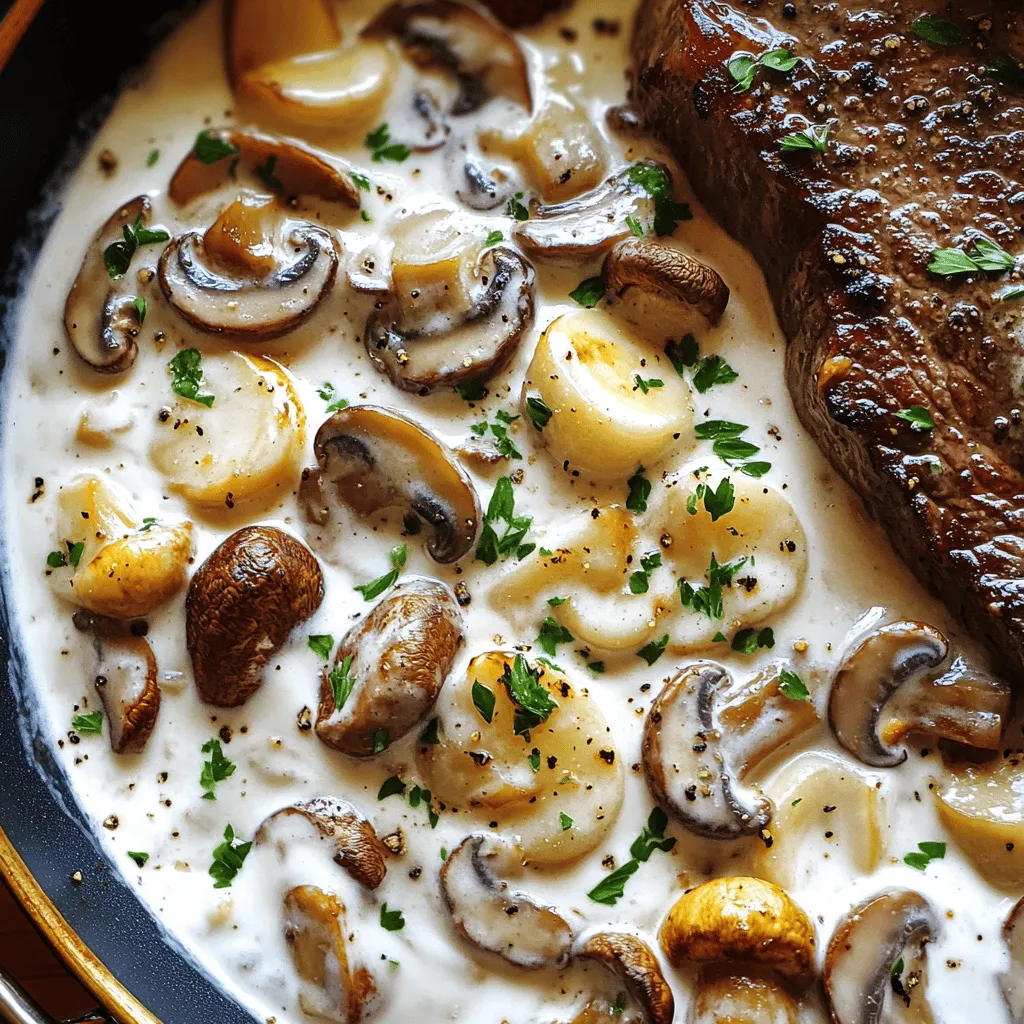 To create a rich mushroom sauce, you need a few key ingredients. These will bring flavor and depth to your dish.