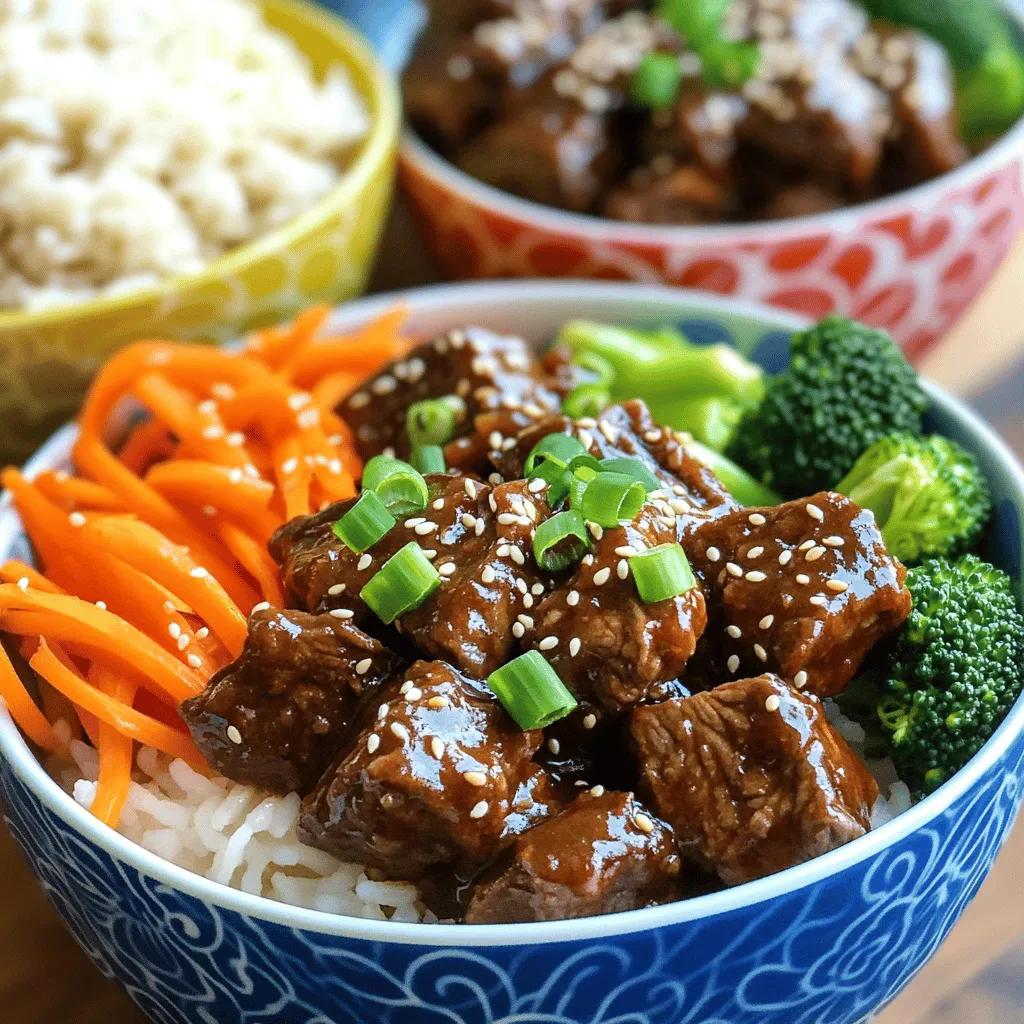 Slow Cooker Korean BBQ Beef Bowls Easy Dinner Delight