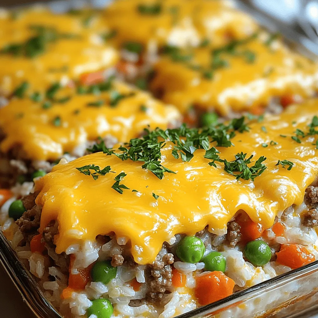 Easy Hamburger Rice Casserole Tasty Family Meal