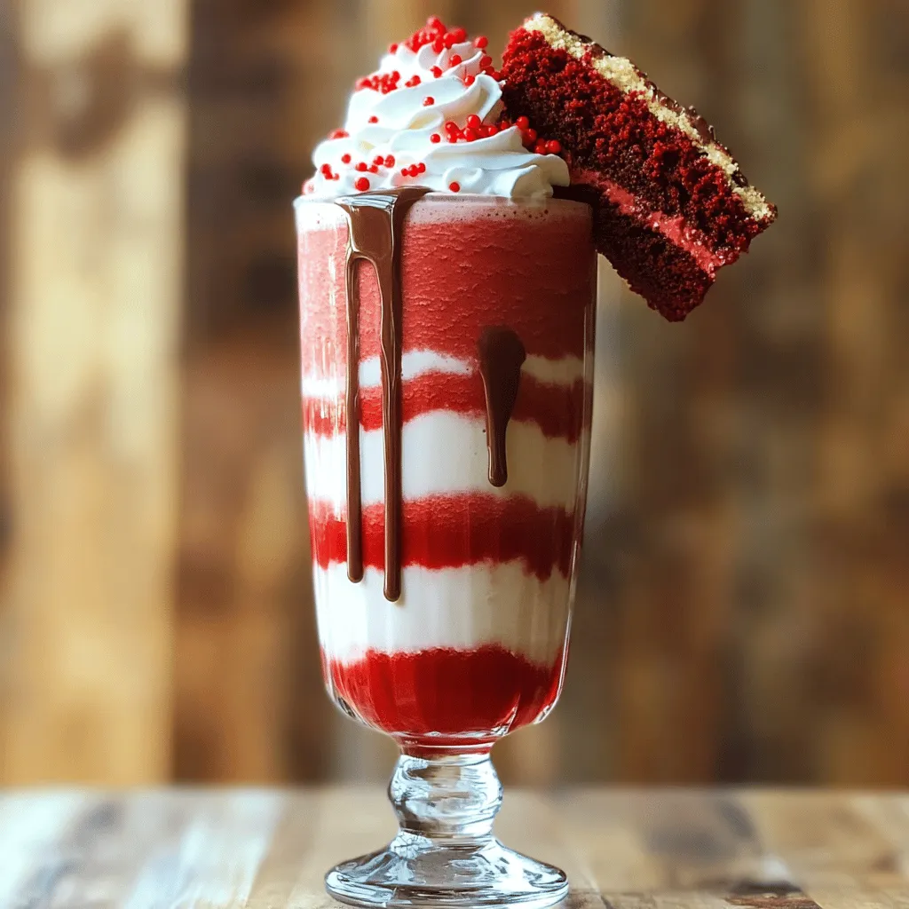 Decadent Red Velvet Milkshake Recipe