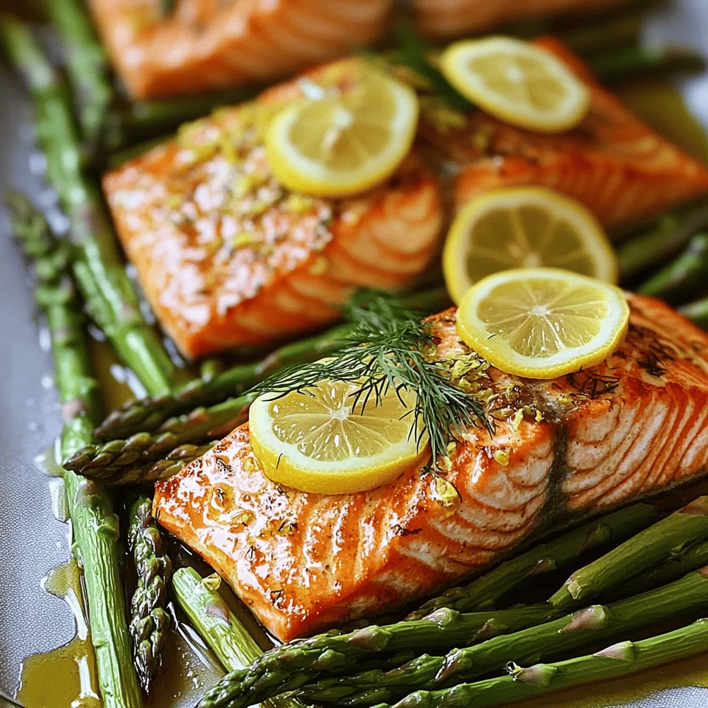 Baked Salmon in Foil with Asparagus Healthy Meal Idea