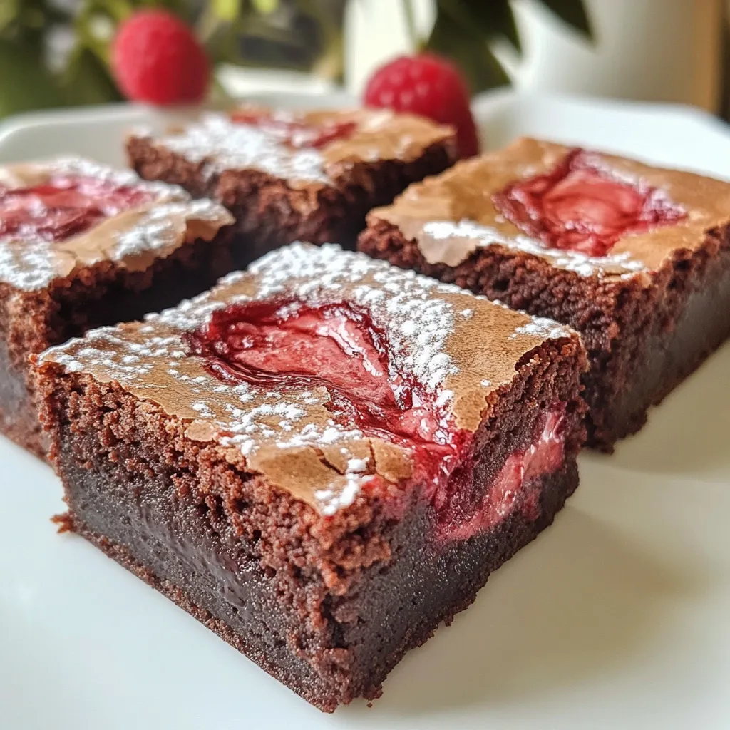 Raspberry Swirl Brownies Delightful Easy Recipe