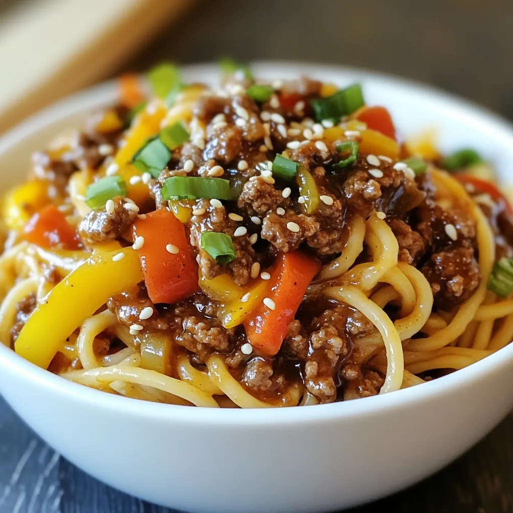 Asian-Style Ground Beef Spaghetti Flavorful Family Dish