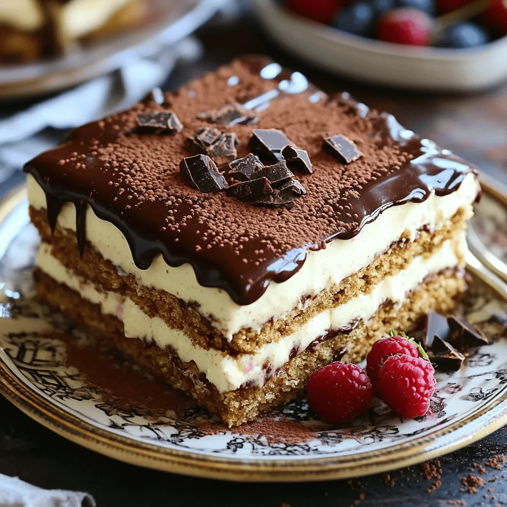 - 2 boxes (3.4 oz each) instant vanilla pudding mix - 4 cups cold milk - 1 container (8 oz) whipped topping, thawed - 1 package (14 oz) graham crackers - 1 cup semi-sweet chocolate chips - 1/4 cup unsweetened cocoa powder - 1/4 cup butter - 2 cups powdered sugar - 1 teaspoon vanilla extract