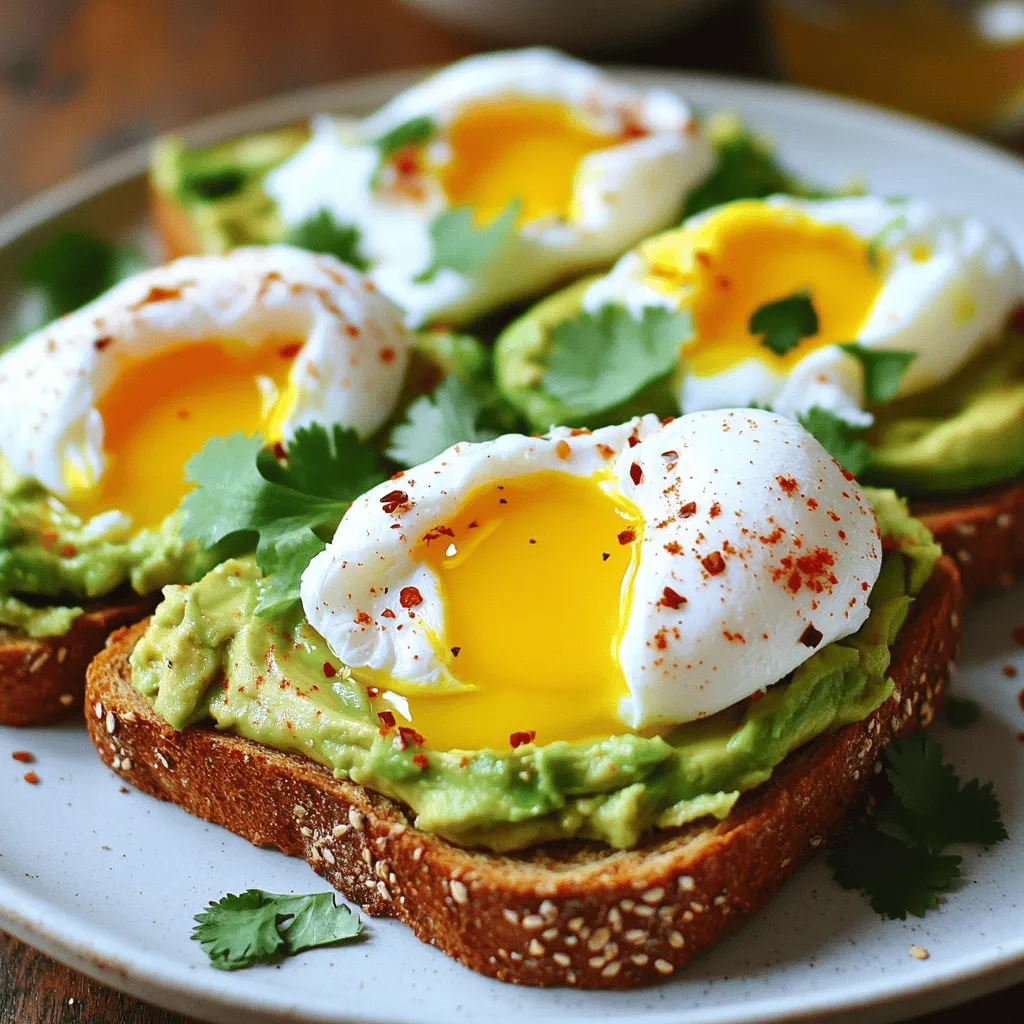 Avocado Toast with Poached Egg Flavorful Breakfast Dish