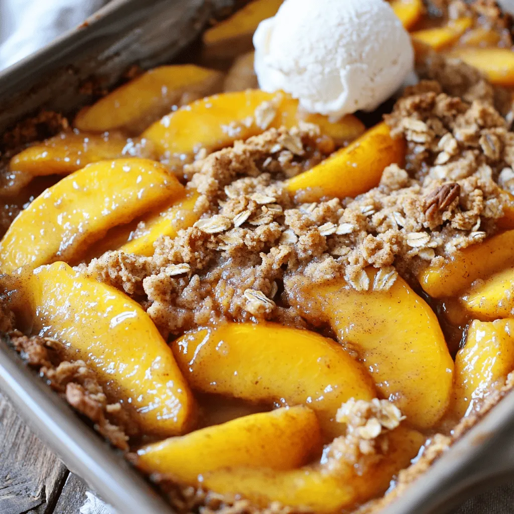 Vegan Peach Crisp Delightful and Simple Recipe