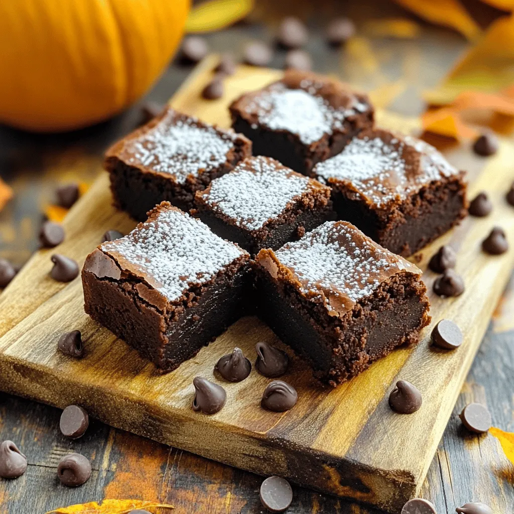 One-Bowl Pumpkin Brownies Easy and Delicious Treat