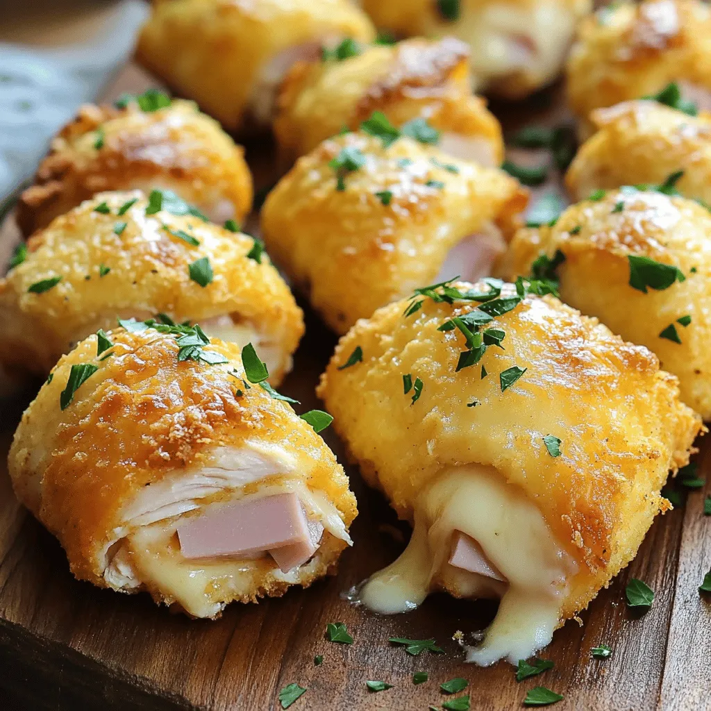 Chicken Cordon Bleu Bites Flavorful Easy Appetizer