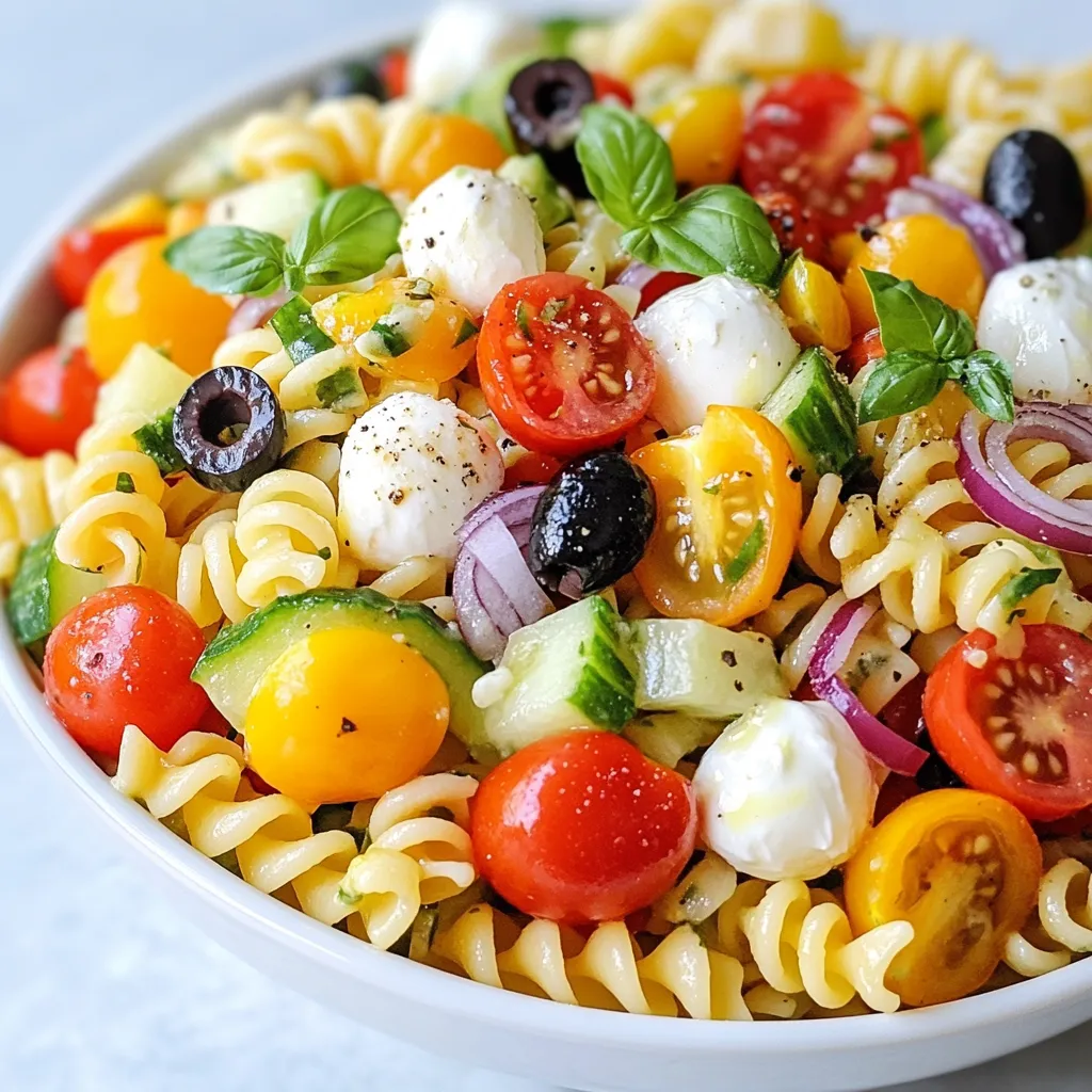 Italian Dressing Pasta Salad Colorful and Flavorful Dish