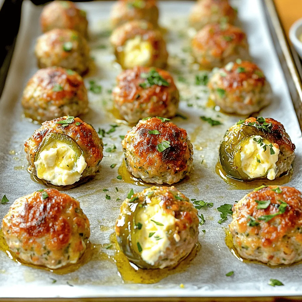 Jalapeno Popper Stuffed Meatballs Recipe