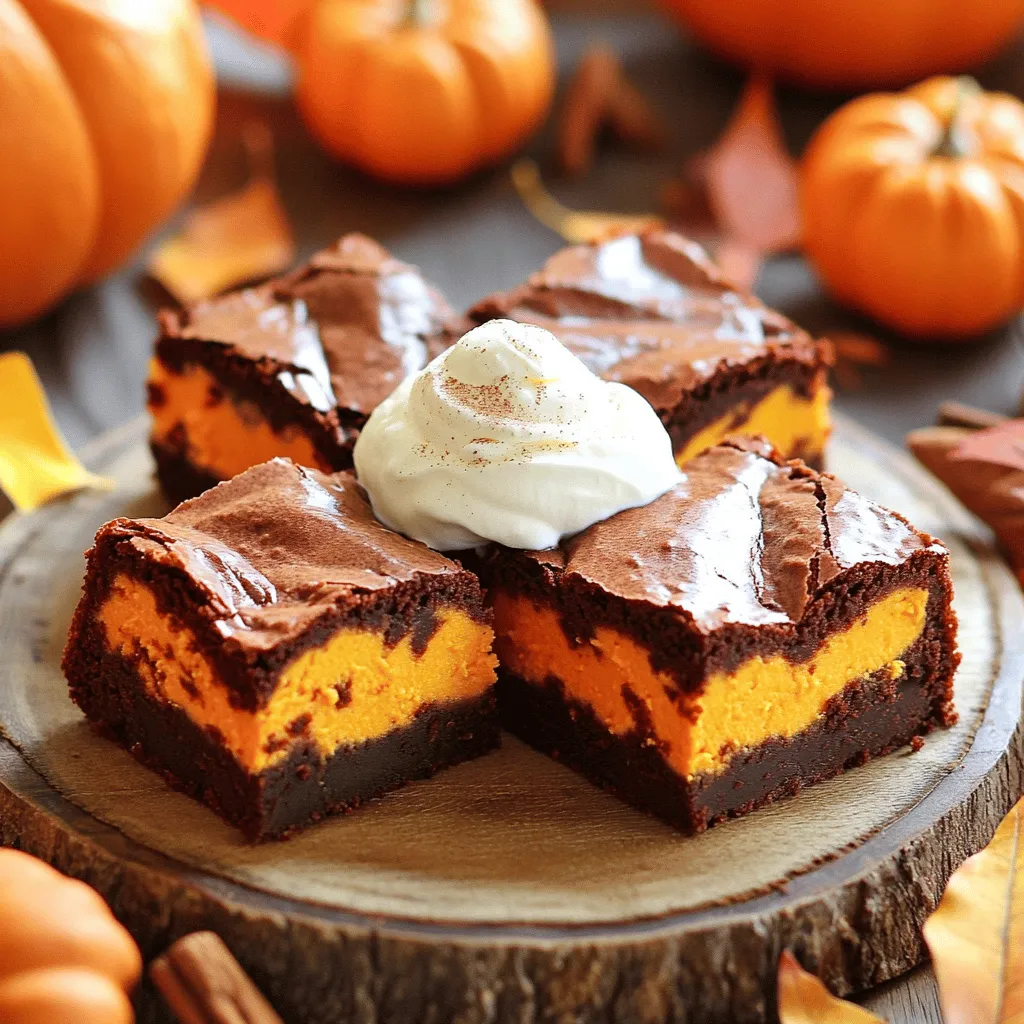 Pumpkin Cream Cheese Brownies Irresistible Treat