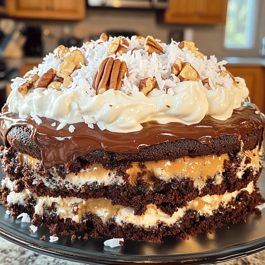 German Chocolate Poke Cake Irresistible Dessert Recipe