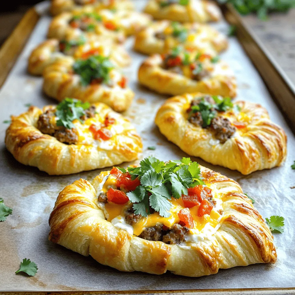 Rotel Sausage &#038; Cream Cheese Crescents Savory Treat
