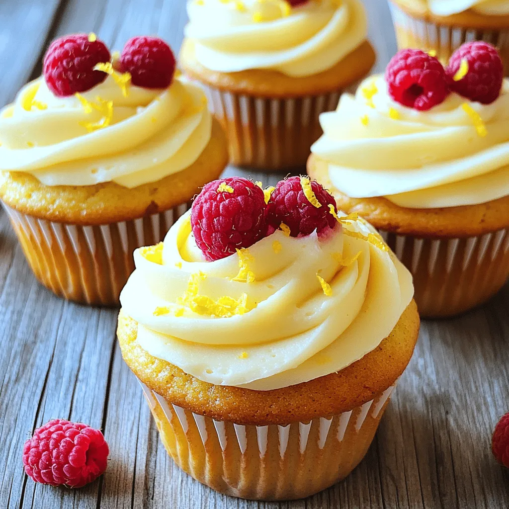 Raspberry Lemon Heaven Cupcakes Tempting Sweet Treat