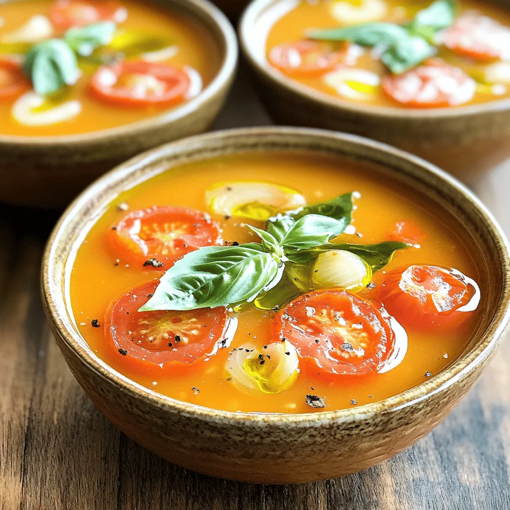 Roasted Tomato Basil Soup Flavorful and Easy Recipe