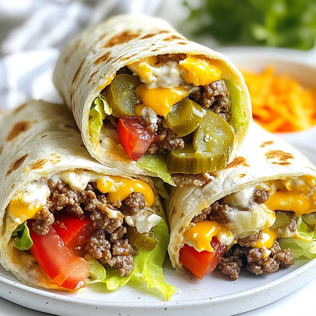 Easy Big Mac Wraps Quick and Tasty Meal Idea