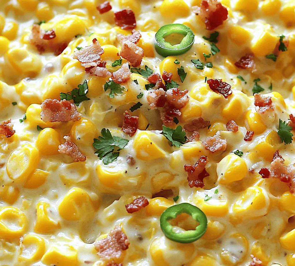 Introducing a delightful side dish that has taken gatherings and family meals by storm: Slow Cooker Jalapeno Popper Creamed Corn. This dish is an irresistible combination of sweet corn, creamy cheese, and a hint of spice that elevates any meal. Whether served at a barbecue, a holiday feast, or a cozy weeknight dinner, this creamed corn recipe brings a unique twist to the traditional corn dish that everyone loves.