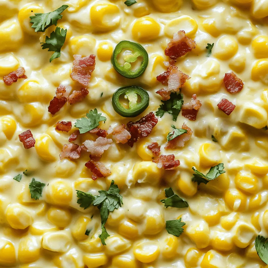 Slow Cooker Jalapeno Popper Creamed Corn Recipe