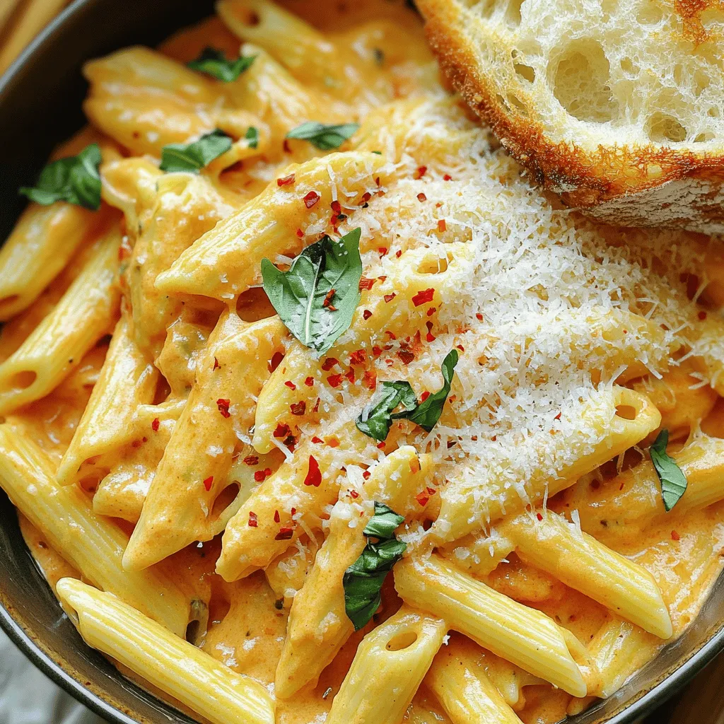 - 400g pasta (penne or fettuccine work well) - 1 tablespoon olive oil - 3 cloves garlic, minced - 1 medium onion, finely chopped - 1 can (400g) crushed tomatoes - 1 cup heavy cream - 1 teaspoon chili flakes (adjust to taste) - 1 teaspoon dried oregano - Salt and pepper to taste