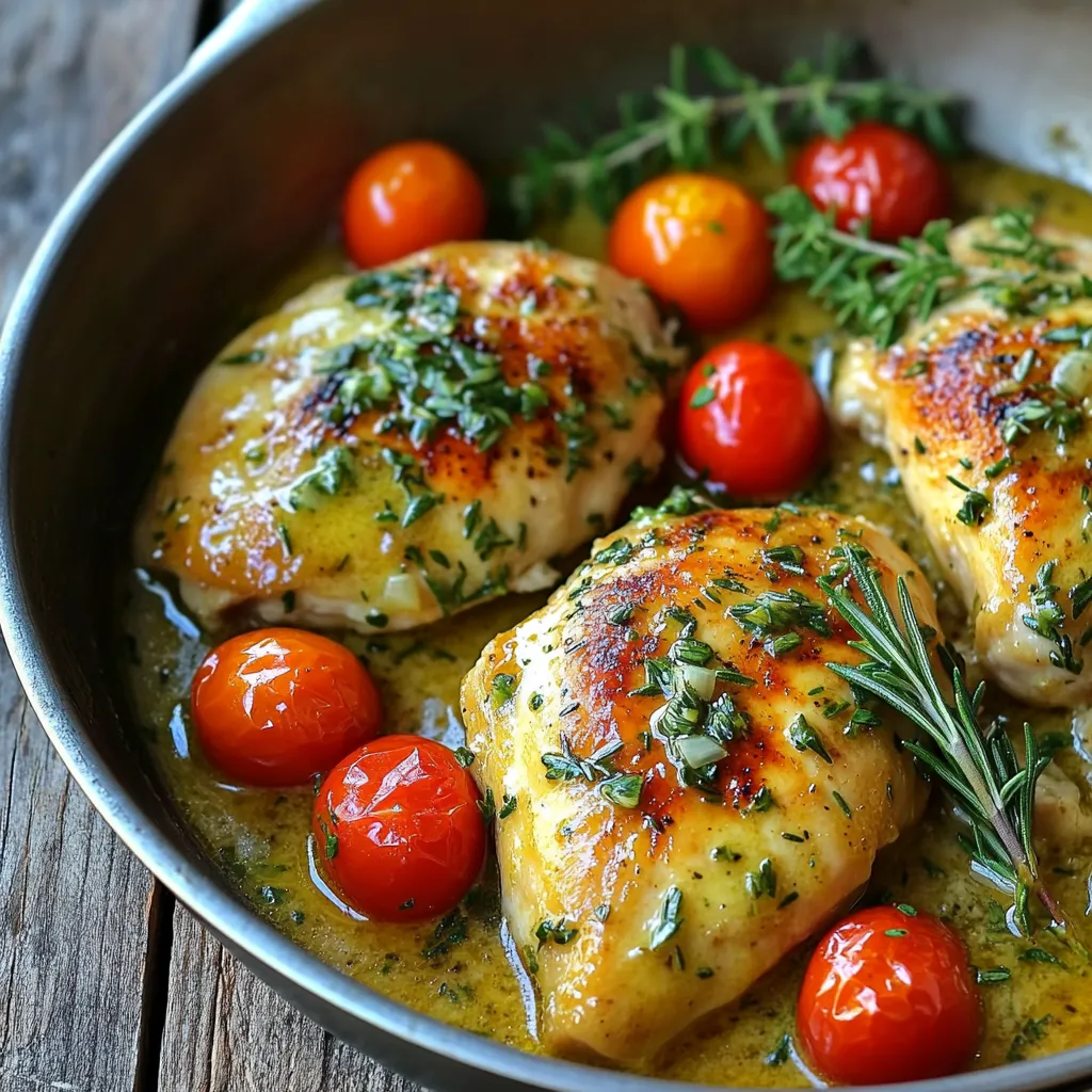 Garlic Butter Chicken Skillet Blissful Weeknight Meal