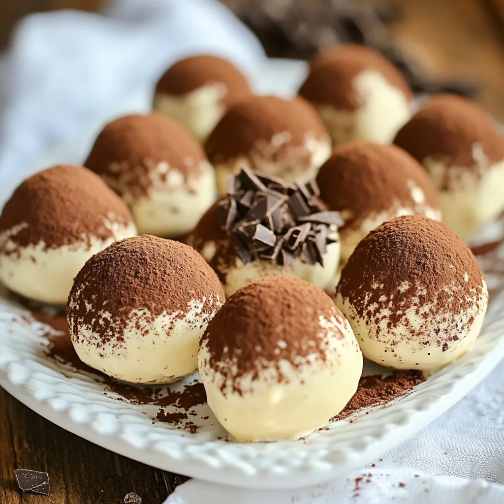 Tiramisu Truffles Irresistible Chocolate Delight