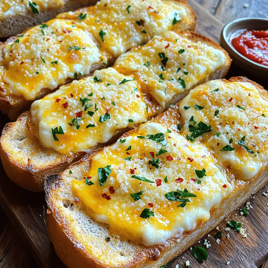 Irresistible Cheesy Garlic Bread Melts Easy Recipe