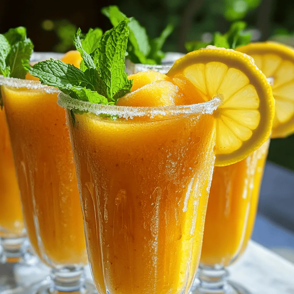 Peach Lemonade Slush Recipe Refreshing Summer Treat