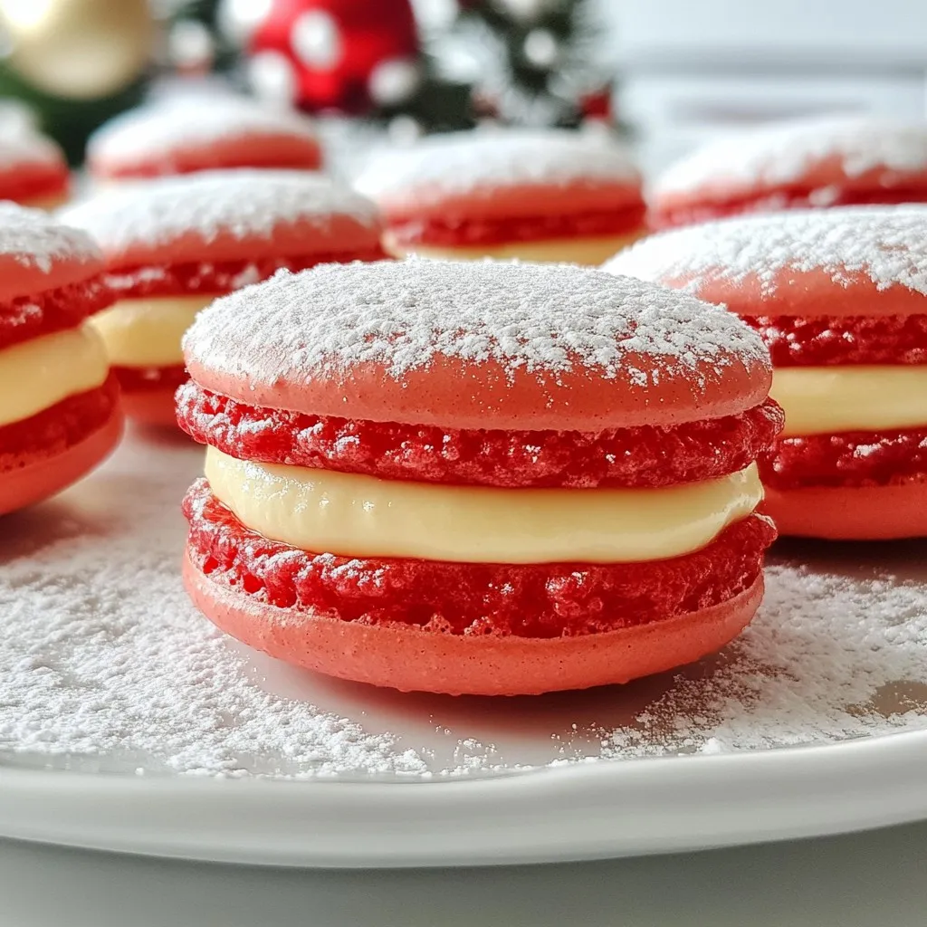 Santa Claus Macarons Festive and Fun Treat Recipe