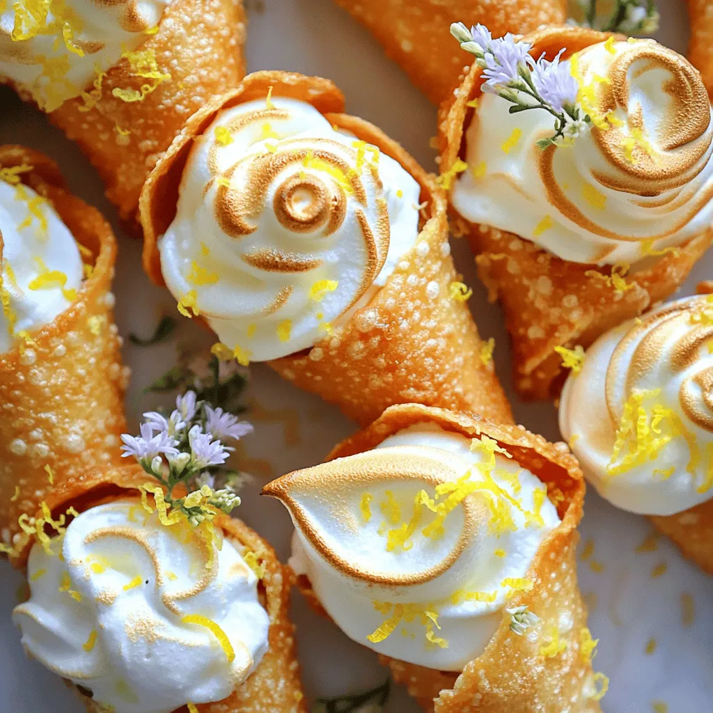 Lemon Meringue Pie Cannolis Delicious Dessert Idea