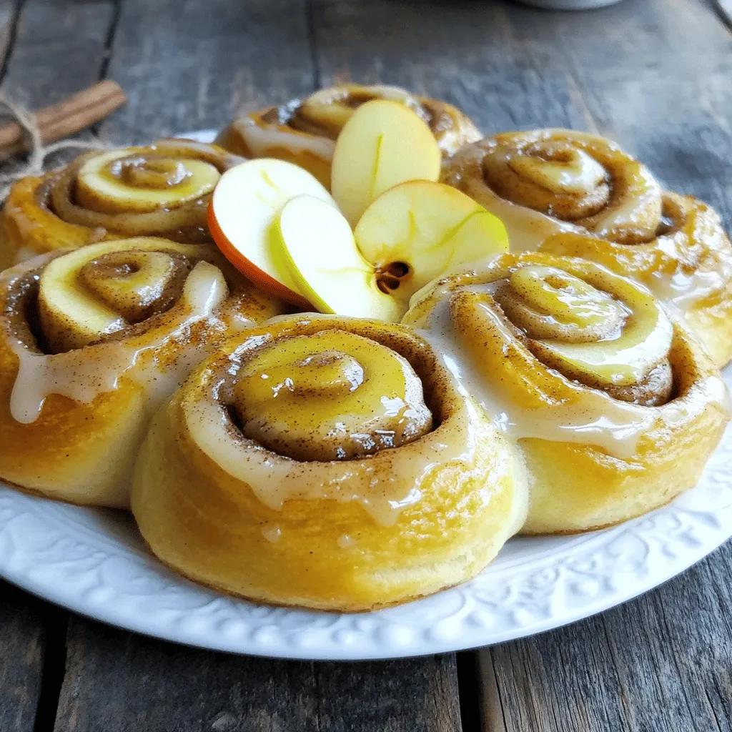Apple Pie Stuffed Cinnamon Rolls Delightful Dessert Treat