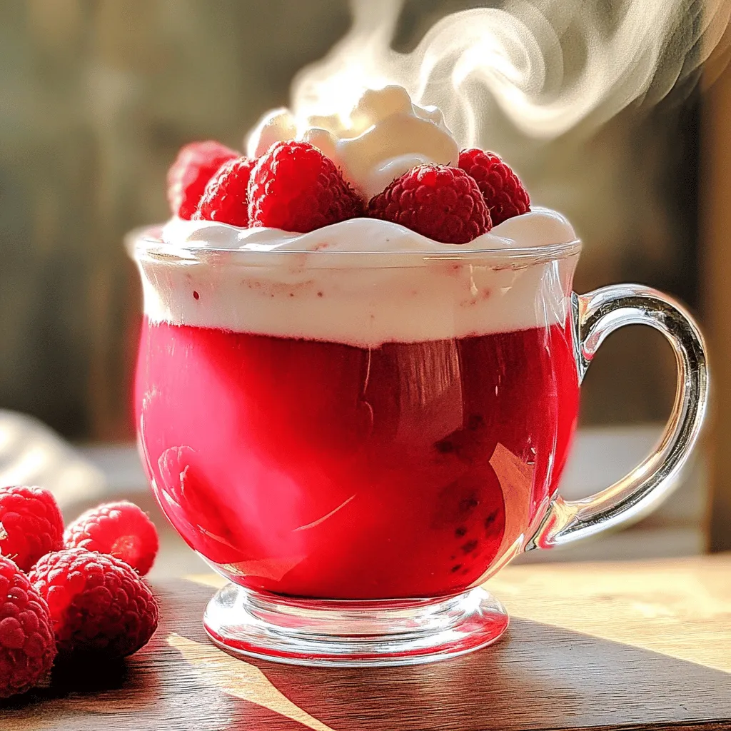 Raspberry Hibiscus Latte Refreshing and Flavorful Drink