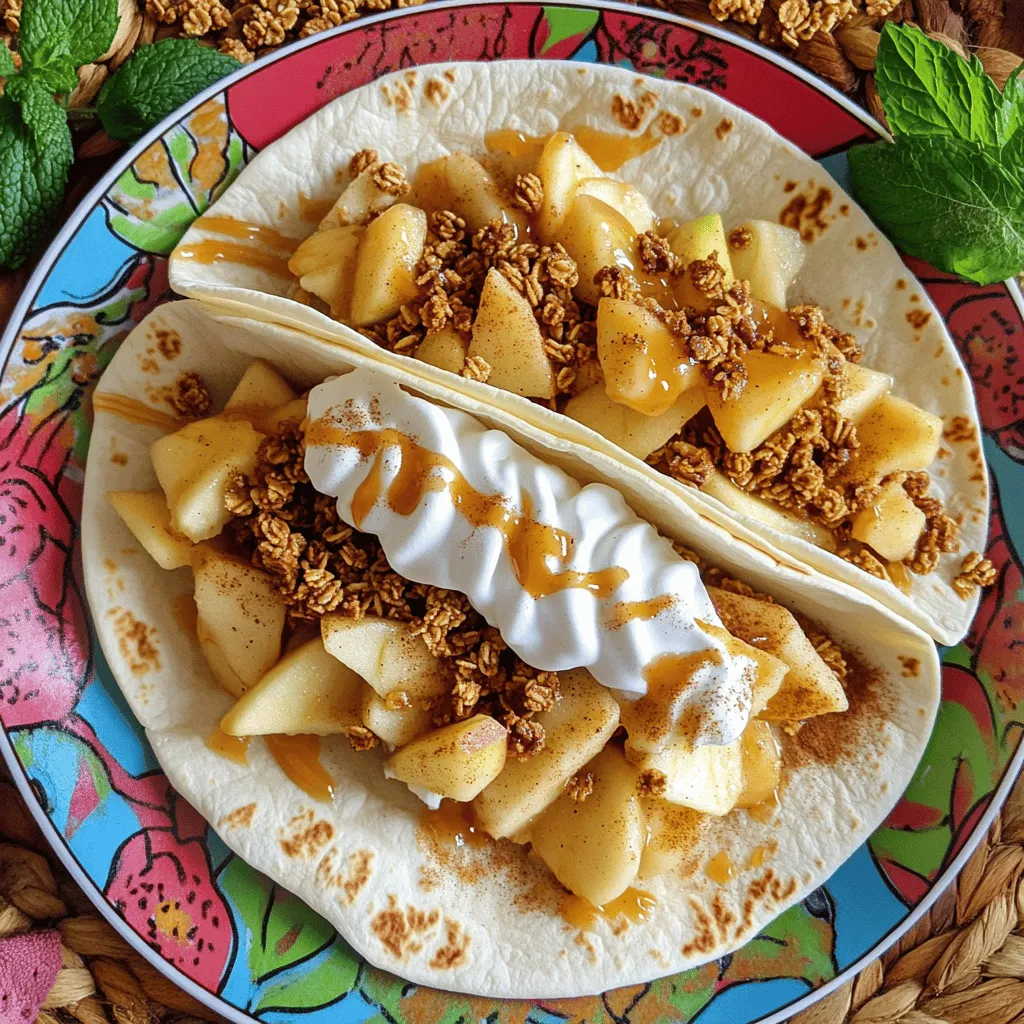 Apple Cheesecake Tacos Delightful and Easy Dessert