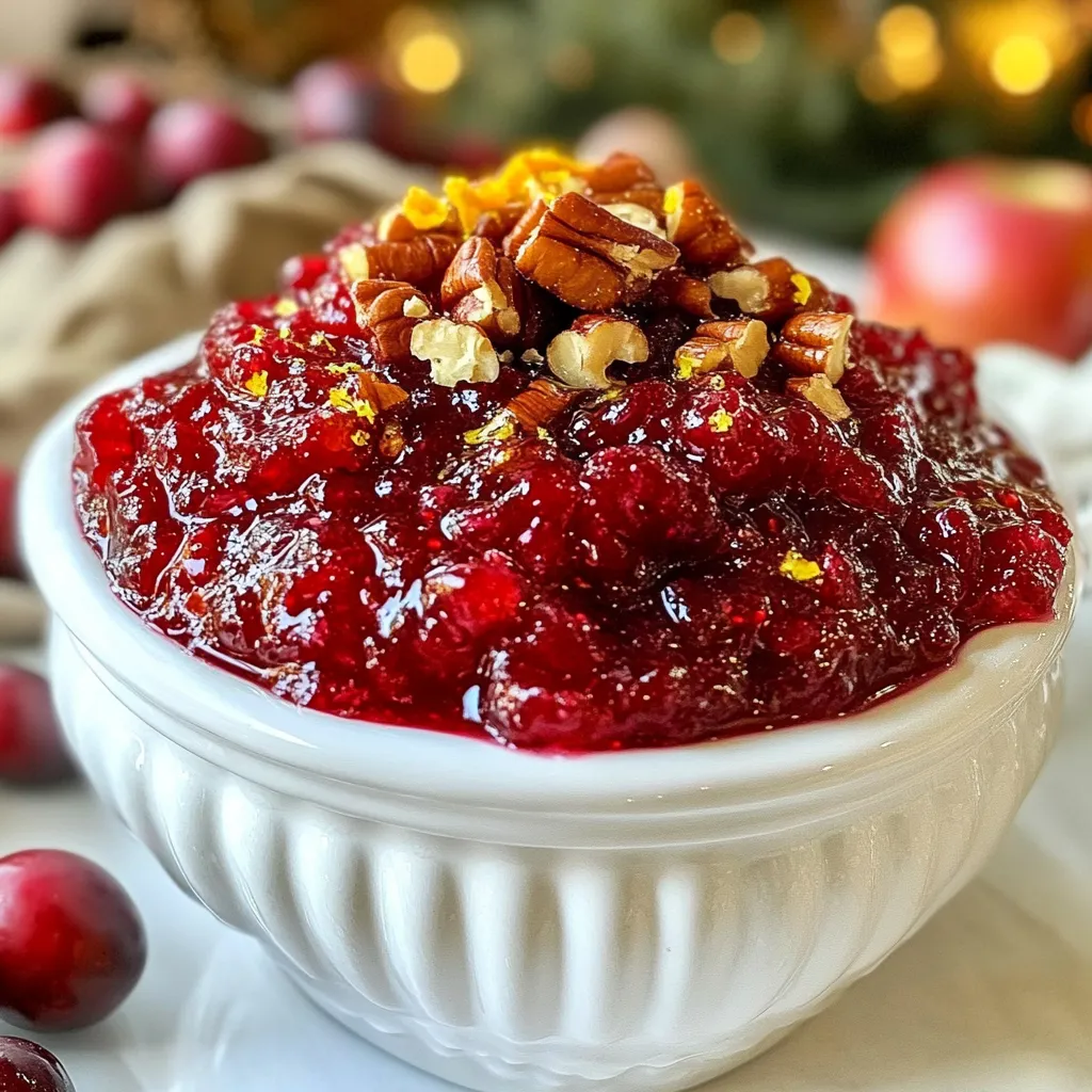 Cranberry Apple Christmas Jam Festive Holiday Delight