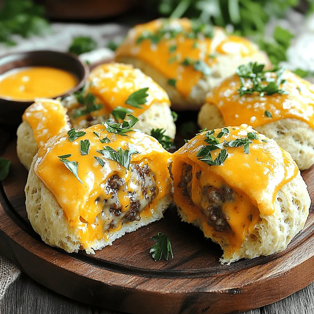 Indulge in Flavor: Garlic Parmesan Cheeseburger Bombs Recipe