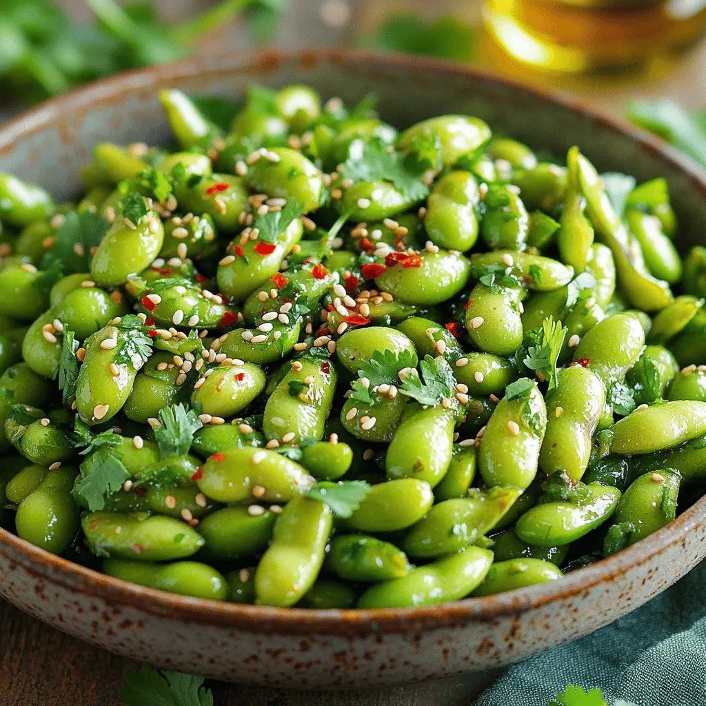 Spicy Garlic Edamame Flavorful Side Dish Recipe